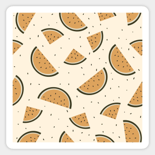 water melon seamless pattern with retro aesthetic vibe perfect for summer Sticker